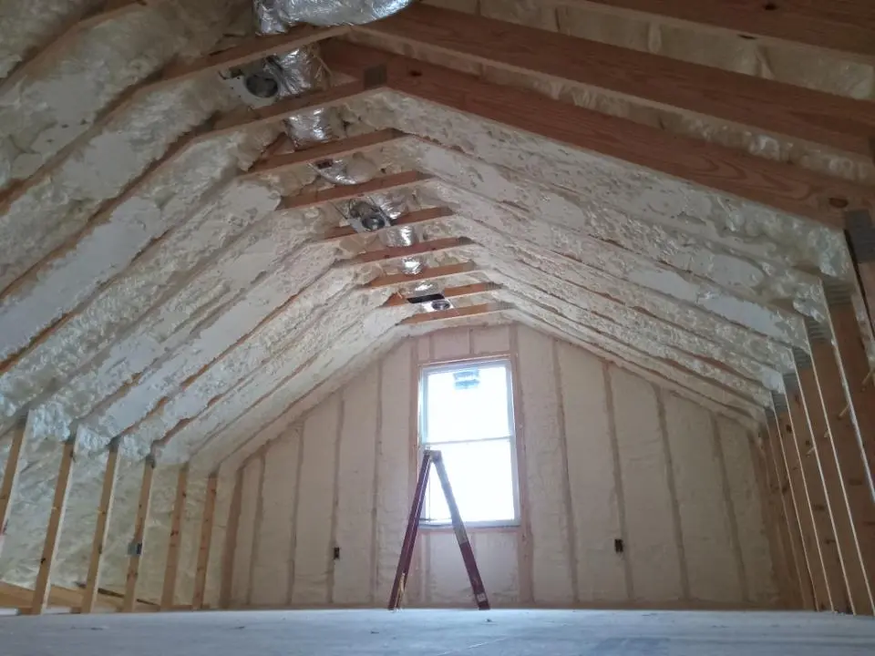 Spray foam roofing application for Crawl Space Insulation project in Macedonia